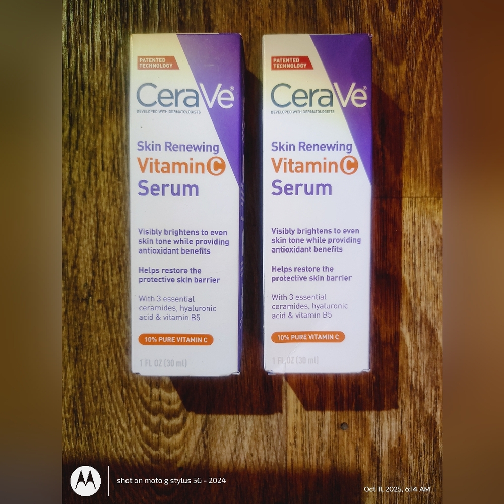 Cerave Vitamin C Serum - White and Orange